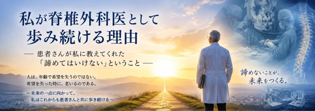 私が脊椎外科医として歩み続ける理由ー序章ー