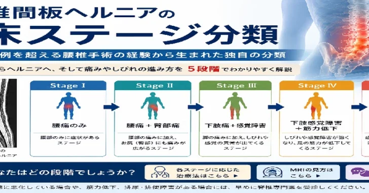 腰椎椎間板ヘルニアのステージ分類