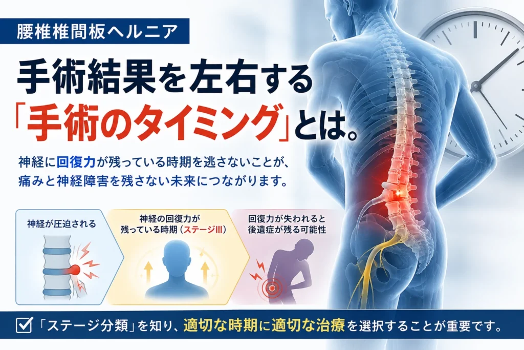手術結果を左右する手術のタイミングとは？